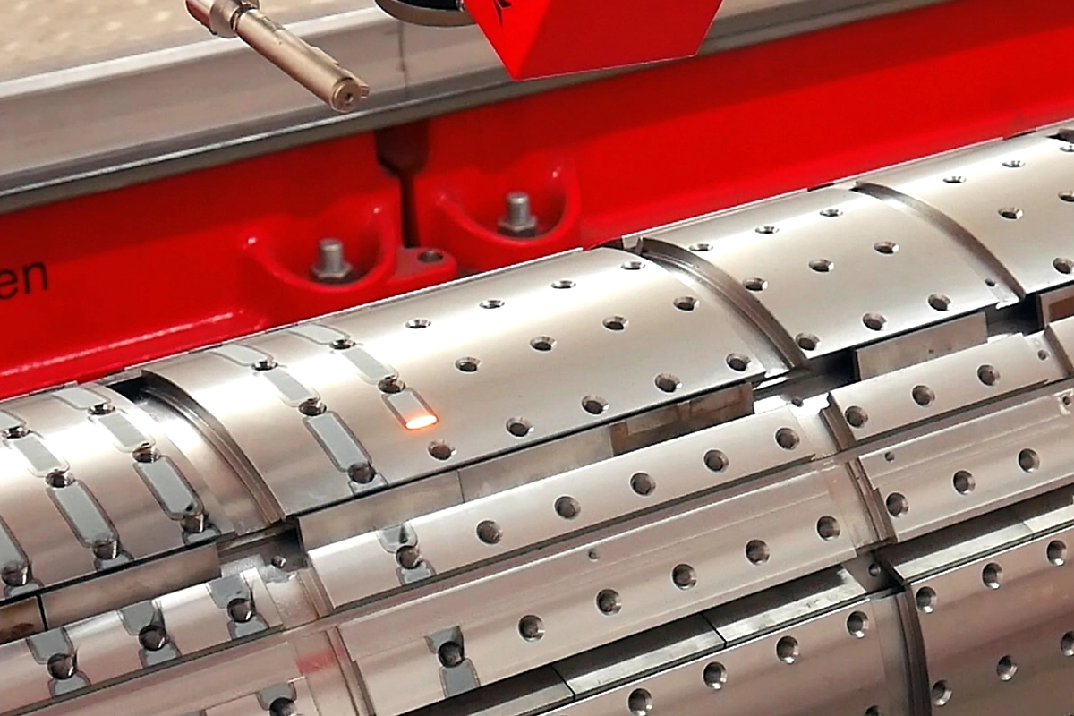 Laserhärten eines Zylinders